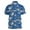 Light Blue, variant on Men's Polo Shirts Classic Fit Short Sleeve Shark Print Shirts Lightweight Button Turndown Collar Casual Shirts for Men