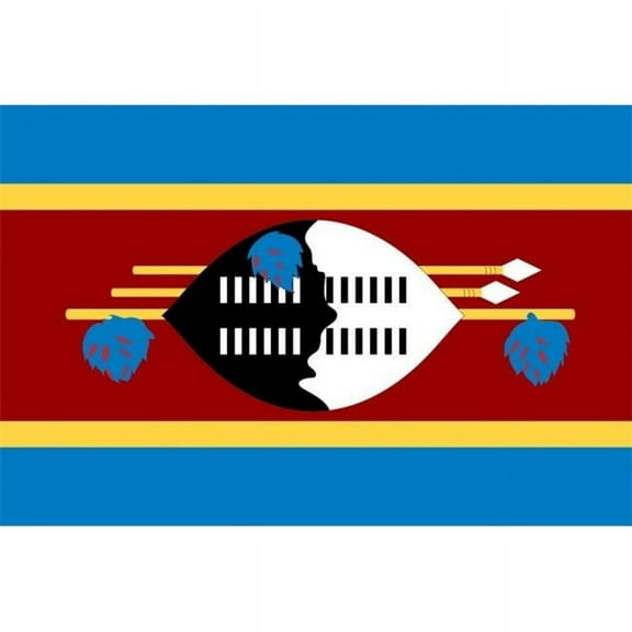 Annin Flagmakers 197914 3 ft. x 5 ft. Nyl-Glo Swaziland Flag