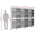 thumbnail image 4 of vidaXL Room Divider 6 Panels Beige Poly Rattan, 4 of 5
