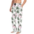 thumbnail image 6 of Flamingo with Palm Trees Mens Pajama Pants Cotton Elastic Waistband Lounge Sleep Pajama Bottoms Pj with Pocket, 6 of 7