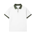 thumbnail image 4 of Mens Big & Tall Polo Shirts Short Sleeve Moisture Wicking Casual Athletic Golf Tennis Collared Shirts Size M-4XL White, 4 of 7