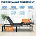 thumbnail image 6 of Adjustable Bed Frame, Adjustable Bed with Wireless Remote and 1 USB Port, Head & Foot Incline, Electric Bed Frame with 4 Height Options, Twin, 6 of 8