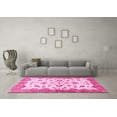 thumbnail image 3 of Ahgly Company Indoor Round Oriental Pink Traditional Area Rugs, 4' Round, 3 of 4