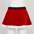 thumbnail image 6 of LiiYii Women's Christmas Red Skirts Mrs Santa Claus Costume Holiday Party Carnival Rave Xmas Mini Skirt Skort Red M, 6 of 10