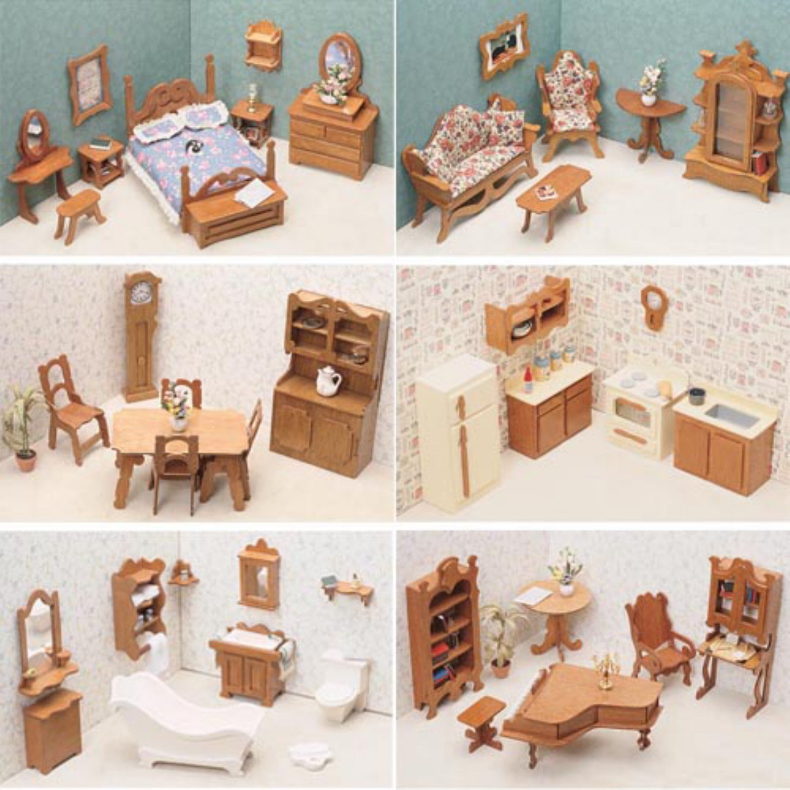 Room Furniture Kit Set-1 Inch Scale 