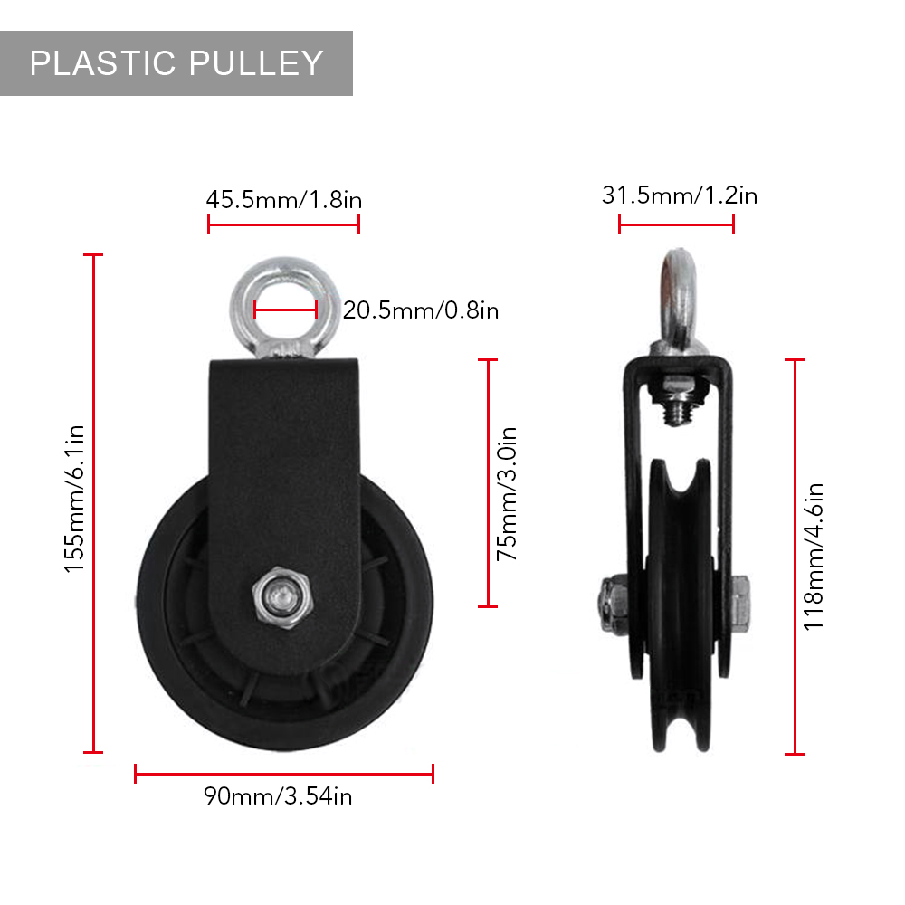 Nebublu Pulley Cable Machine Attachment System - Upgraded Loading Pin ...