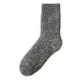 thumbnail image 2 of Tittly Crew Socks for Women Crew Socks Winter Solid Thickened Thermal Socks Plush Medium Tube Sweat Absorbing Pure Cotton Socks Socks for Women Slouch Socks Coffee One Size, 2 of 3