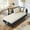 Blue&Beige, variant on Aukfa 65" Storage Chaise Lounge Indoor Leather Sofa for Living Room Bedroom, Wooden Legs, 2 Pillows, Blue & Beige