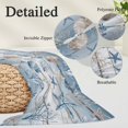 thumbnail image 3 of Blue Coastal Body Pillow Cover 20 x 54 Inch Decorative Pillow Cover Beach Ocean Nautical Seashells Starfish Coral Lumbar Pillowcase Seasonal Rectangle Cushion Case for Couch Sofa Bed Living Room, 3 of 9