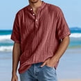 thumbnail image 2 of oqasdz Mens Classic Three Buttons Shirt Comfort Solid Color Versatile Relaxed Fit Breathable formal Shirt Regular Fit Trendy Outwear, 2 of 4