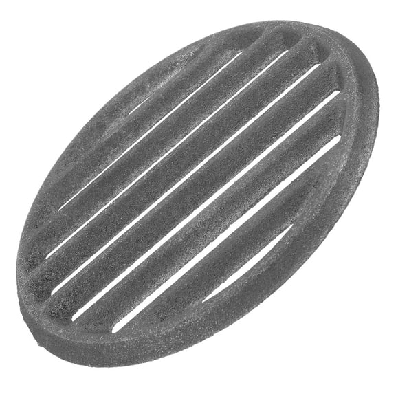 Minkissy Cast Iron Grill Grates for Fire Pit Round Dark Grey 1 Set Outdoor Camping Accessory