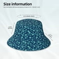 thumbnail image 4 of Vsdgher Daisies Flowers Print Bucket Hat for Men&Women Bucket Hat Reversible Summer Double-Side-Wear Travel Gardening, Beach, Camping, Hiking, Fishing Cap, 4 of 5