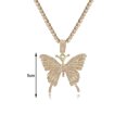 thumbnail image 6 of SPRING PARK Fashion Butterfly Pendant Necklace Rhinestone Butterfly Chain Women Crystal Choker, 6 of 6