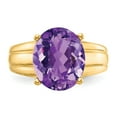 thumbnail image 4 of Solid 14k Yellow Gold Gemstone Ring Band with CZ Cubic Zirconia Size 7.5, 4 of 5