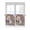 Red, variant on Spring Floral Tier Curtains 45 Inches Long, Vintage Pastoral Rustic Botanical Flowers Window Treatment Curtain Drapes, Small Curtain Drapes for Bathroom Laundry Room, 27.5"x45", 2 Panels