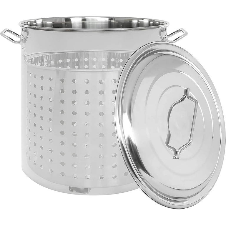 CONCORD Stainless Steel Stock Pot with Glass Lid (Induction