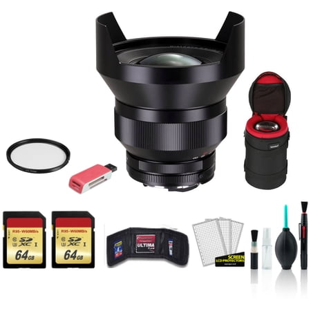 ZEISS Distagon T* 15mm F/2.8 ZF.2 Lens for Nikon F 1964-831 - Kit with 2x 64GB Memory Card