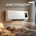 thumbnail image 5 of TAZTIR Portable Air Conditioner Natural Air, 2-In-1 Wall Mounted Fan With Warm Heat, 1200W Space Saving Unit, Remote Control, Quiet Bedside Comfort For Patio Bedroom Office Bathroom, 5 of 9