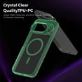 thumbnail image 6 of Allytechgroup Clear Case for Google Pixel 9A, Compatible with Mag-safe Anti-Yellowing Slim Fit Phone Rugged Shockproof Protective Cover Compatible with Google Pixel 9A, Green, 6 of 7