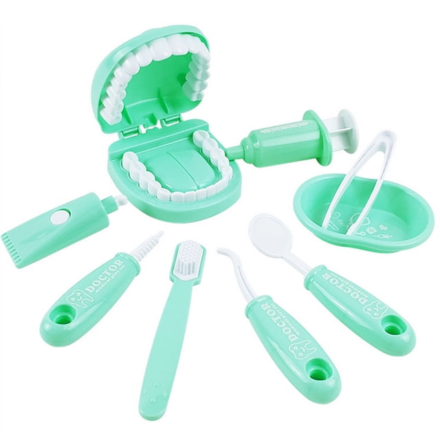 Kuymtek Kit Pretend Play Doctor Playset para Pequeños 9 Piezas A Partir 3 Años (verde)