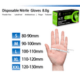 thumbnail image 4 of 100pcs  GP Craft  8Mil Diamond Textured Green Nitrile Gloves (Automative Work) Cleaning Hand Cover, 4 of 5