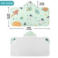 thumbnail image 4 of Yayeee Kids Hooded Towels Toddler Soft Absorbent Beach Bathing Wrap 50" x 23.5", Space Patterns, 4 of 5