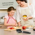 thumbnail image 7 of PrinChef Can Opener Smooth Edge, Safety Can Opener Manual | Side Cut Hand Can Openers No-Trouble-Lid-Lift, Stainless Steel Blade & Large Rubber Handle, No Rust & Comfortable to Hold Can Express, Black, 7 of 7