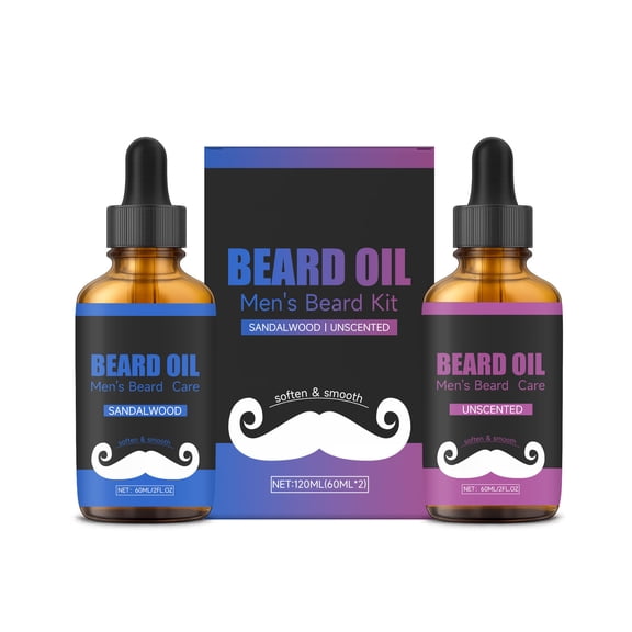 Beard Oil Set Is Gentle And Nourishing With A Lightweight And Comfortable Texture That Easily Absorbs Daily Care 60mlx2