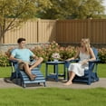 thumbnail image 6 of SERWALL HDPE Outdoor Ottoman Set of 2,Patio Folding Footstool Set for Adirondack Chairs,Navy, 6 of 8