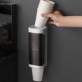 thumbnail image 3 of ABS Cup Dispenser with Adhesive Board, Holds 40 Disposable Cups, Durable for Home Office Gym, Easy to Install, 3 of 7