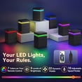 thumbnail image 6 of GALAXHERO Nightstand with Charging Station, LED Lights, Side Table with Sliding Top, 3 Drawers Bedside Table with Hidden Space, Modern End Table for Bedroom, Living Room, Black, 6 of 8