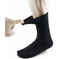 thumbnail image 2 of Lot 3-12 Pairs Mens Solid Sports Athletic Work Plain Crew Socks Size 10-13 (Black, 3 Pack), 2 of 2