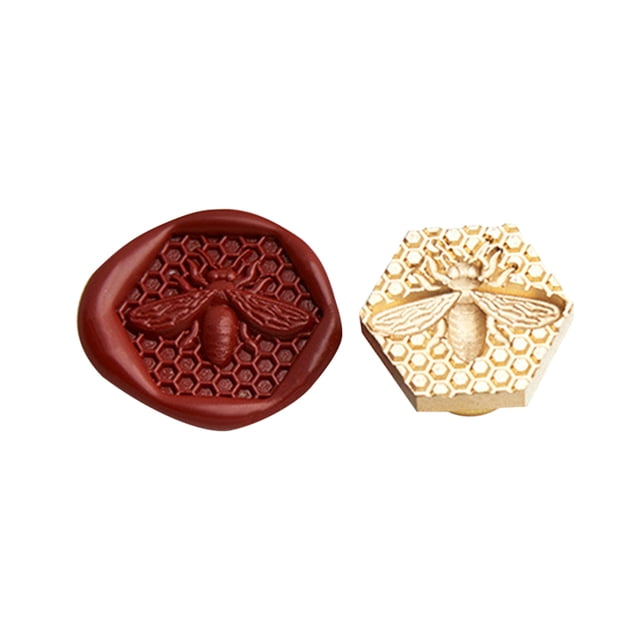 Sello Forma Especial Con Cabeza Cobre en Relieve 3D para Tarjeta Boda (abeja)