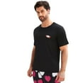 thumbnail image 2 of This Valentine's Day men's and women's pajama set features a heart-shaped pattern and is both comfortable and casual., 2 of 9
