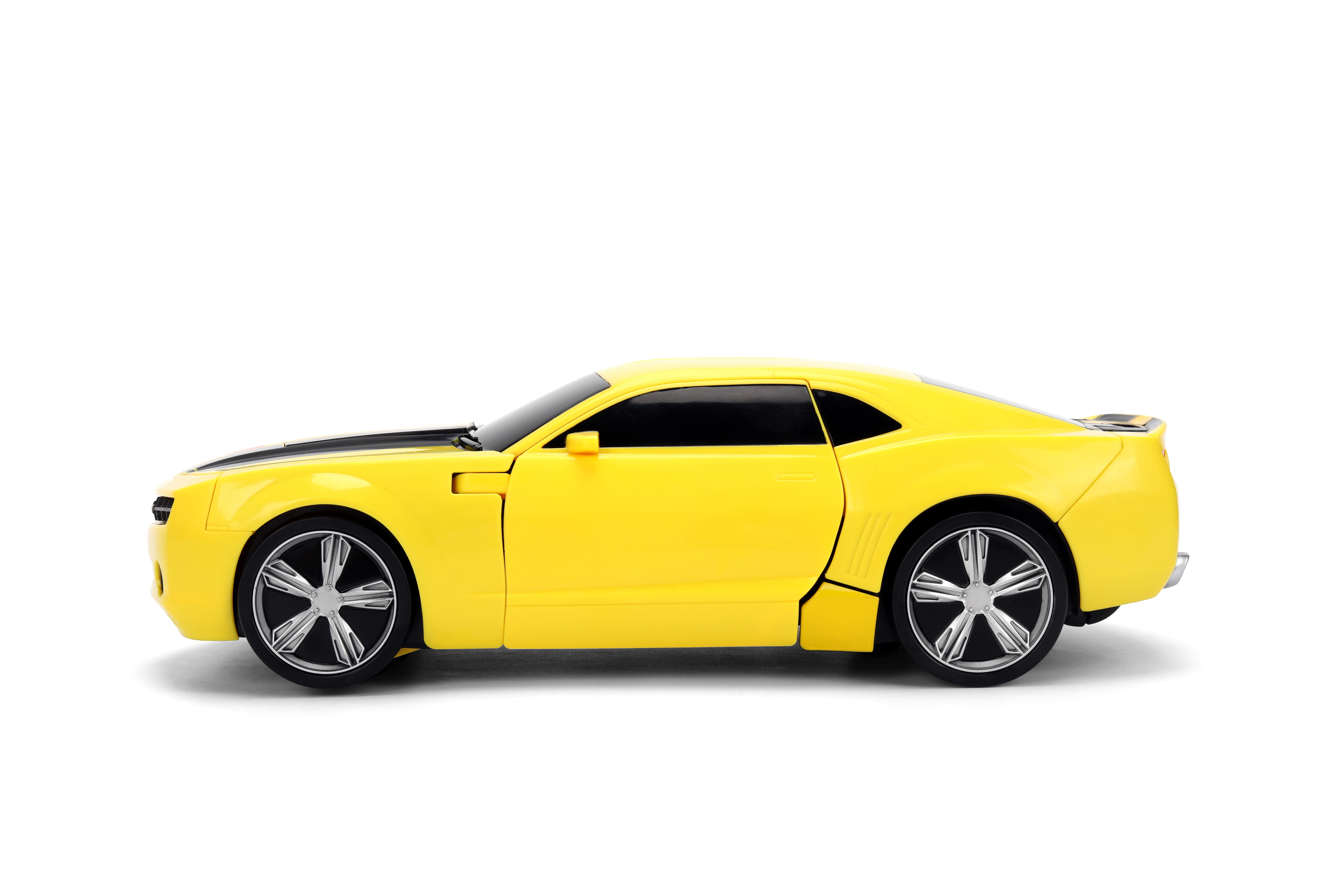 Transformers Bumblebee Converting RC by Jada Toys – Auto Transformation Robot with Electronic Sounds, 11", Radio Control Cars