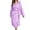 A-Purple160, variant on XIAONU Women's Waffle Plush Hooded Robe Loose Long Sleeve Wrap V Neck Loungewear Cozy Warm Relax Robes