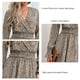 thumbnail image 3 of ZJchao Vestido de Manga Larga para Mujer Vestido Envuelto con Estampado de Lunares Y Escote en V Profundo Vestido Informal de una Pieza ANGGREK  Otros, 3 of 6