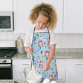 thumbnail image 4 of Mermaid Princess Sea Pattern Kids Aprons for Girls and Boys,Adjustable Neck Strap Toddler Aprons for Kids Cooking Baking, 4 of 6