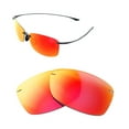 thumbnail image 4 of Walleva Fire Red Mirror Coated Polarized Replacement Lenses for Maui Jim Akau Sunglasses, 4 of 6