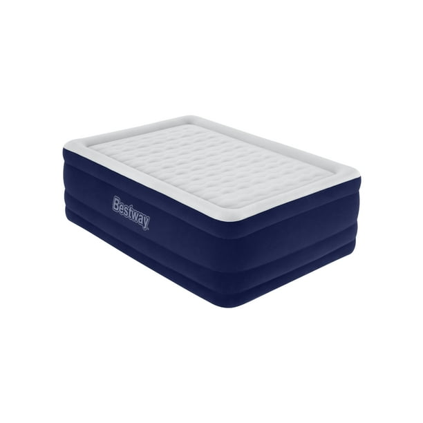 Bestway Tritech 24" Air Mattress Antimicrobial Coating with Builtin AC Pump, Full