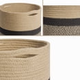 thumbnail image 3 of Cesta De Almacenamiento De Cuerda De Algodón, Contenedores De Almacenamiento Duraderos Para Guardería, Lavandería, Toalla, Ropa, Cosméticos, Libros, 3 of 8