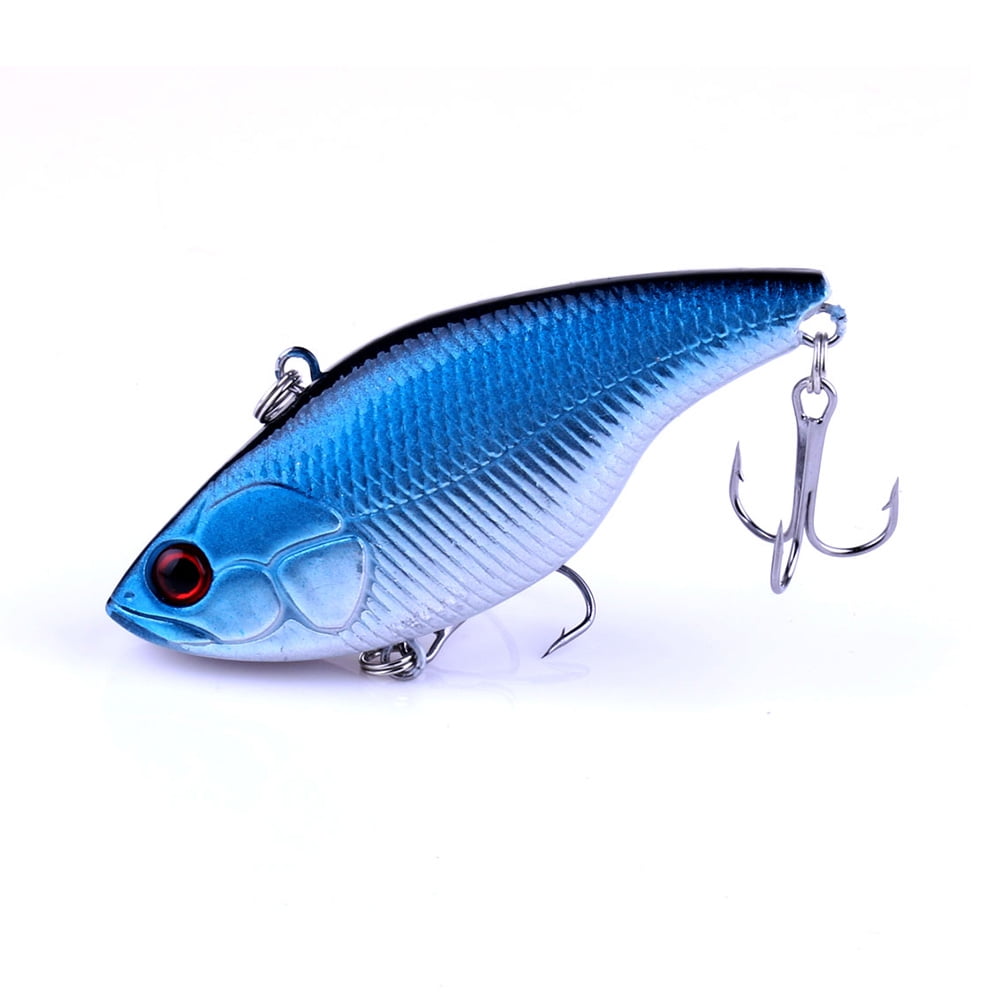 HENGJIA Fishing Lures, 8PCS 0.66oz/2.95in Lipless Crankbaits for Bass, Deep Diving Minnow VIB Lifelike Hard Baits Sinking Fishing Lure for Saltwater Freshwater Bass, Redfish, Trout, Walleye