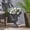 Black + Magnesium Oxide, variant on Delphine Urn Planter Black Magnesium Oxide Roman Style with Drainage Hole Indoor Outdoor Multi-Purpose Faux-Stone Planter No Assembly