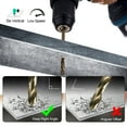 thumbnail image 5 of Cobalt Drill Bit Set for Hardened Metal and Stainless Steel, 99Pcs M35 HSS Twist Jobber Metal Drill Bits 1/16"-3/8", with Plastic Index Storage Case, 5 of 8