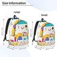 thumbnail image 4 of Daiia Funny Farm Vintage Canvas Backpack for Men and Women ,Hiking Backpack,Travel Laptop Bag for School,Large Capacity Backpack, 4 of 8