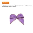 thumbnail image 4 of Uxcell 100pcs Mini Moño de Cinta Metálica Satinada para Manualidades DIY Color Púrpura, 4 of 7