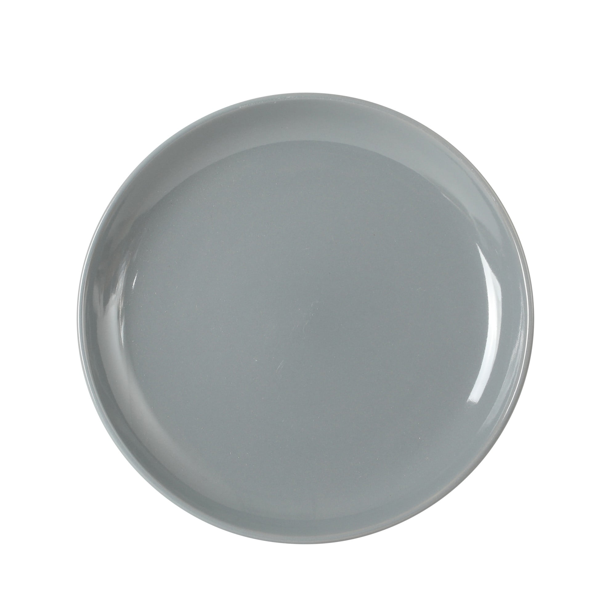Gibson Home Rockaway 12 Piece Plates and Bowls Matte Outside/Shiny Inside Glaze Service for 4 Dinnerware Set - Blue - Dishwasher and Microwave Safe