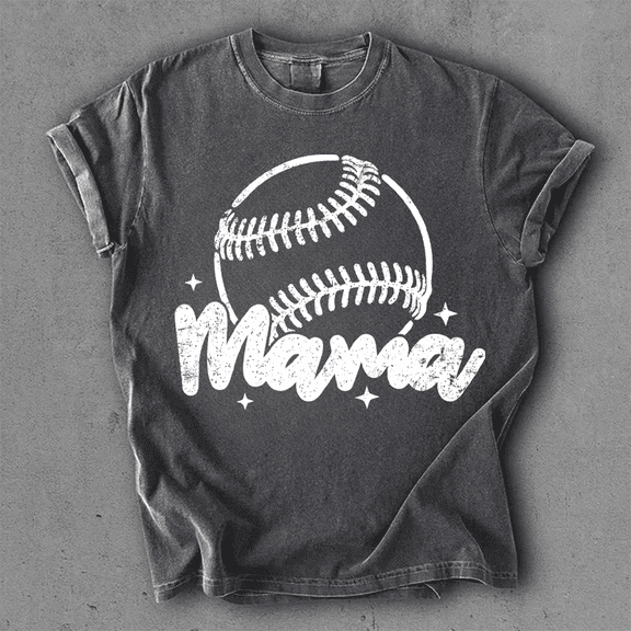 Vintage Baseball Mama Graphic Tee – Softball Mom Shirt