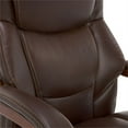thumbnail image 5 of La-Z-Boy Delano Faux Leather Executive Office Chair in Chestnut Brown, 5 of 16