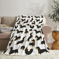 thumbnail image 4 of Yibo Cattle Animal Print Blanket Flannel Soft and Comfortable Anti-static Bed Sofa Blanket, 4 of 9